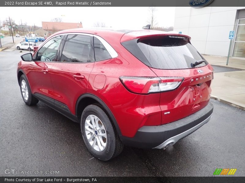 Rapid Red Metallic / Sandstone 2022 Ford Escape SE 4WD