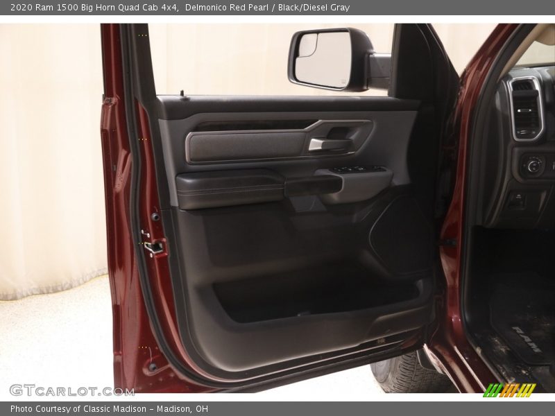 Delmonico Red Pearl / Black/Diesel Gray 2020 Ram 1500 Big Horn Quad Cab 4x4