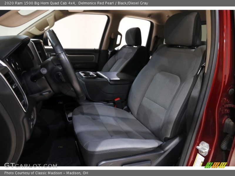 Delmonico Red Pearl / Black/Diesel Gray 2020 Ram 1500 Big Horn Quad Cab 4x4