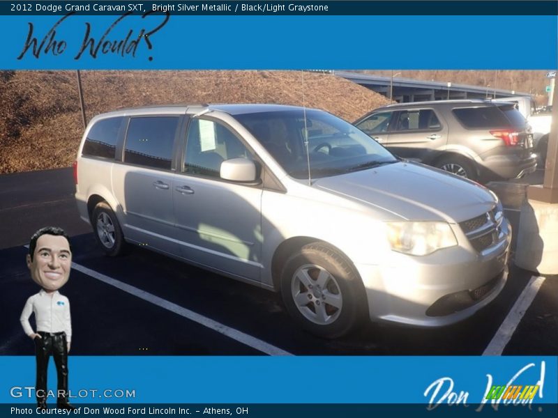 Bright Silver Metallic / Black/Light Graystone 2012 Dodge Grand Caravan SXT