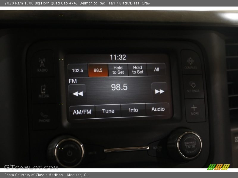 Delmonico Red Pearl / Black/Diesel Gray 2020 Ram 1500 Big Horn Quad Cab 4x4
