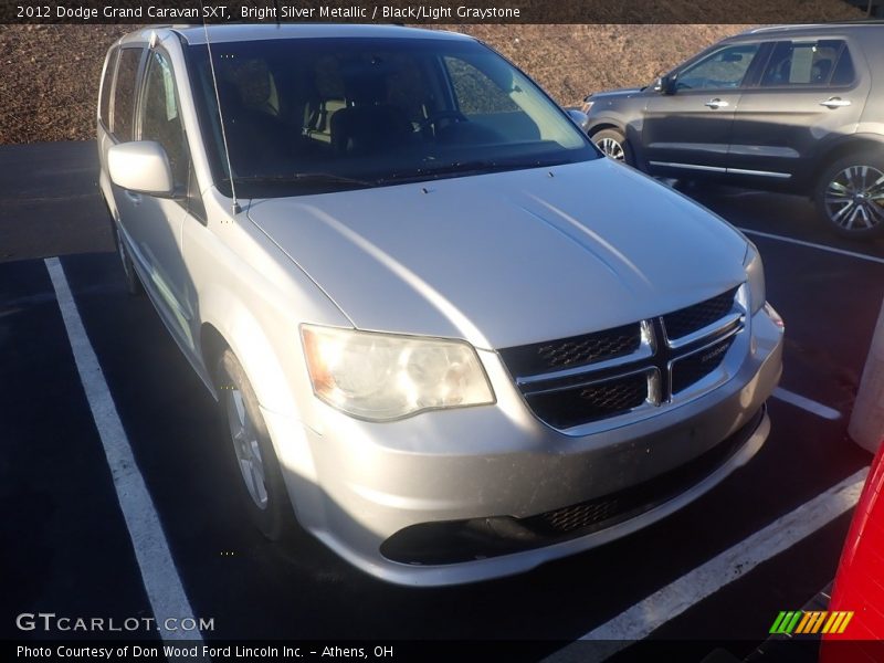 Bright Silver Metallic / Black/Light Graystone 2012 Dodge Grand Caravan SXT