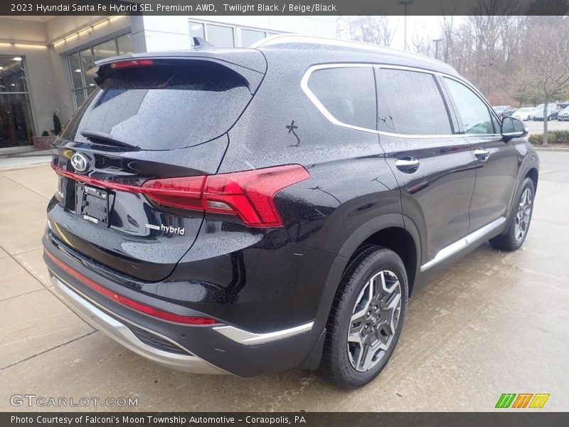 Twilight Black / Beige/Black 2023 Hyundai Santa Fe Hybrid SEL Premium AWD