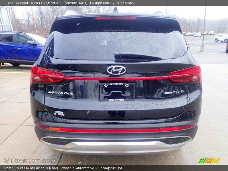 Twilight Black / Beige/Black 2023 Hyundai Santa Fe Hybrid SEL Premium AWD