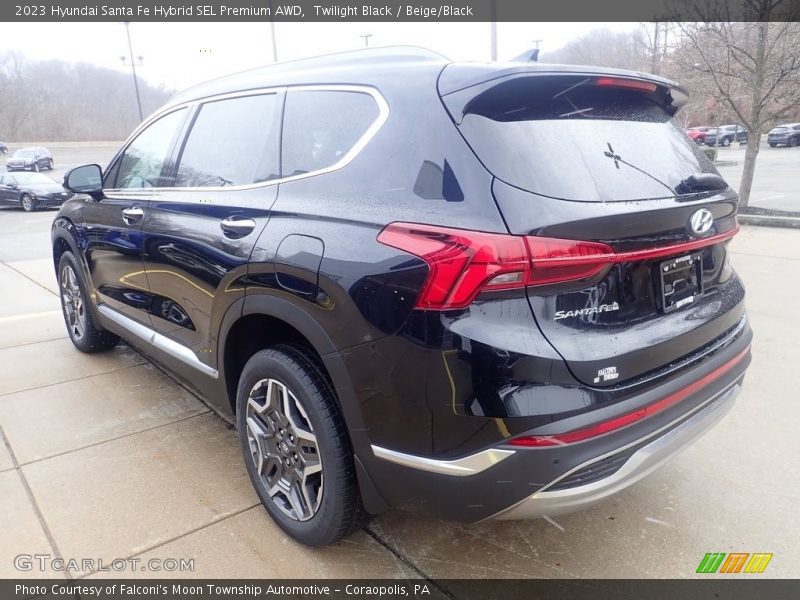 Twilight Black / Beige/Black 2023 Hyundai Santa Fe Hybrid SEL Premium AWD