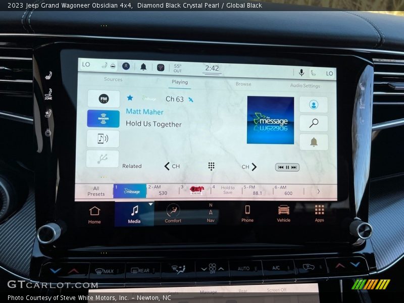 Controls of 2023 Grand Wagoneer Obsidian 4x4