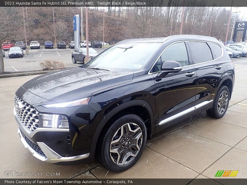 Front 3/4 View of 2023 Santa Fe Hybrid SEL Premium AWD