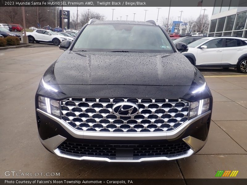 Twilight Black / Beige/Black 2023 Hyundai Santa Fe Hybrid SEL Premium AWD