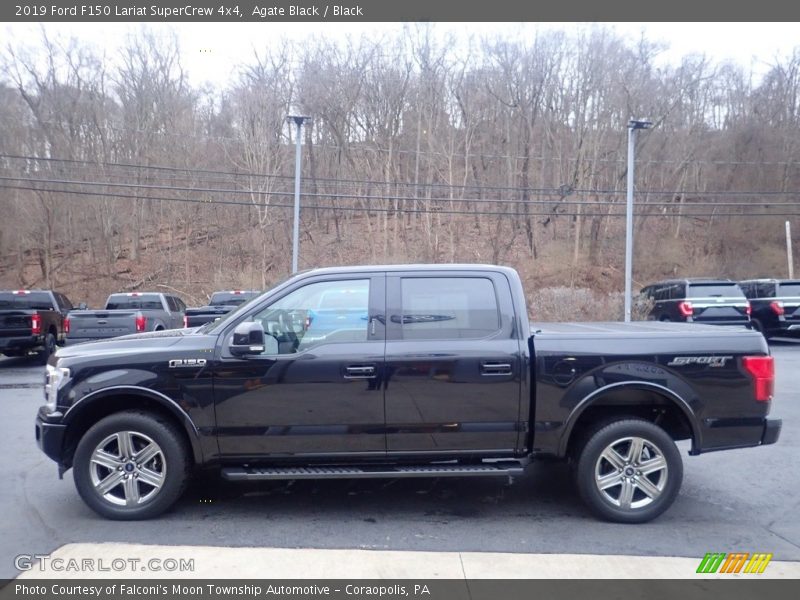 Agate Black / Black 2019 Ford F150 Lariat SuperCrew 4x4