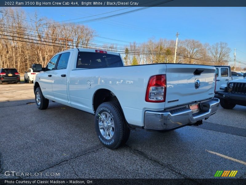Bright White / Black/Diesel Gray 2022 Ram 3500 Big Horn Crew Cab 4x4