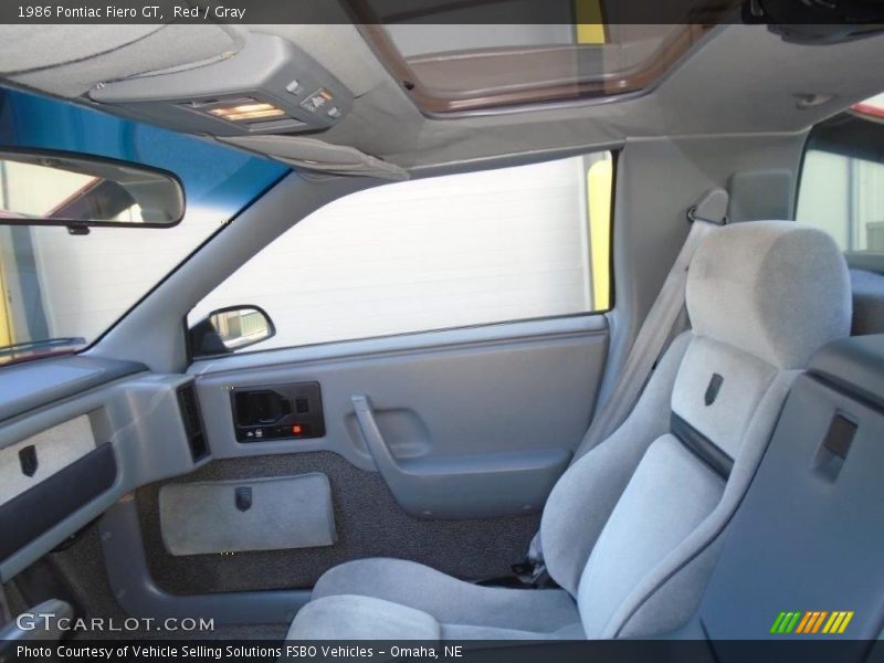 Front Seat of 1986 Fiero GT