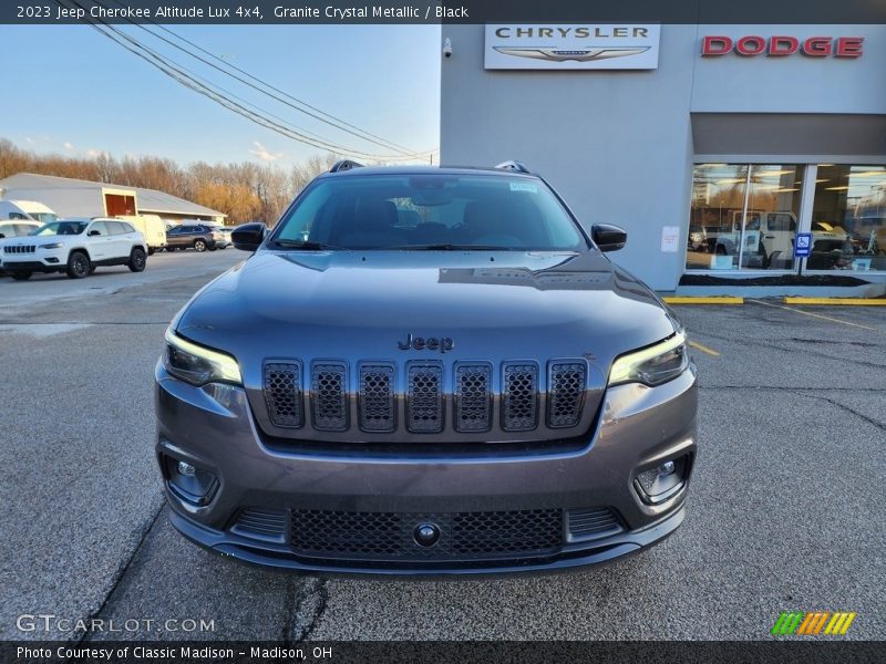 Granite Crystal Metallic / Black 2023 Jeep Cherokee Altitude Lux 4x4