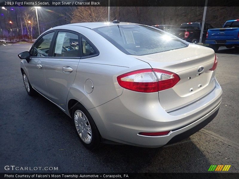 Ingot Silver / Charcoal Black 2019 Ford Fiesta S Sedan