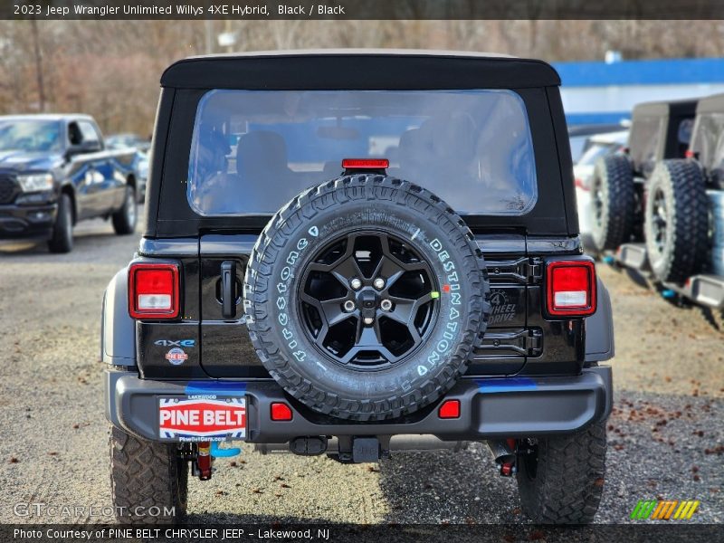 Black / Black 2023 Jeep Wrangler Unlimited Willys 4XE Hybrid