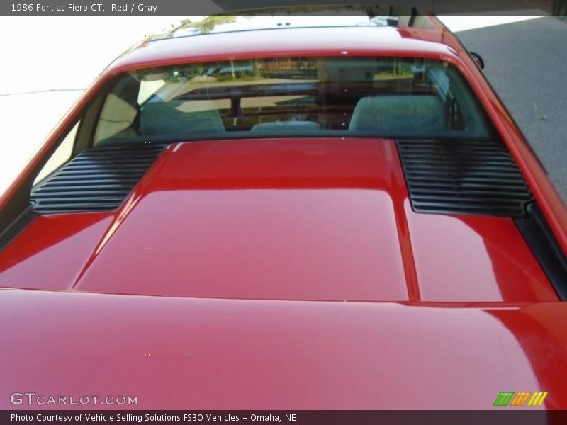 Red / Gray 1986 Pontiac Fiero GT