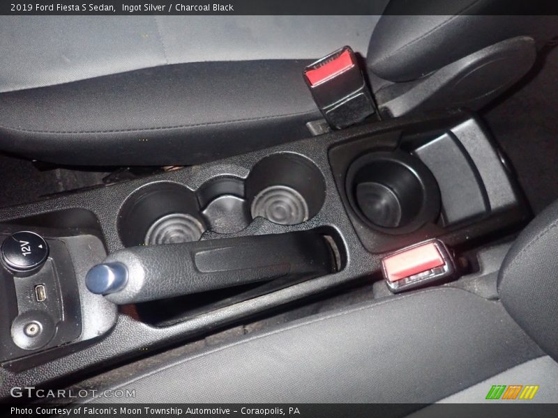 Ingot Silver / Charcoal Black 2019 Ford Fiesta S Sedan