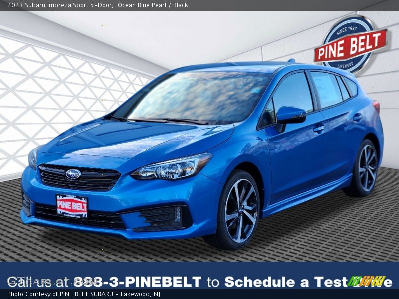 Ocean Blue Pearl / Black 2023 Subaru Impreza Sport 5-Door