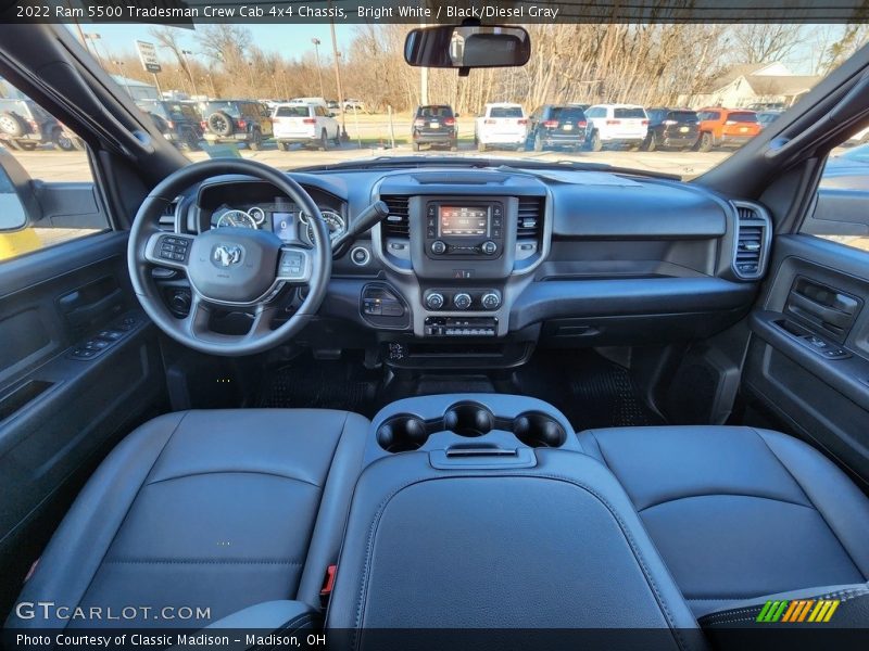 Bright White / Black/Diesel Gray 2022 Ram 5500 Tradesman Crew Cab 4x4 Chassis