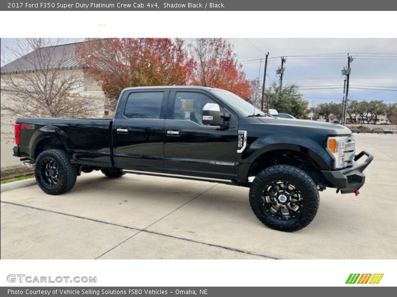 Shadow Black / Black 2017 Ford F350 Super Duty Platinum Crew Cab 4x4