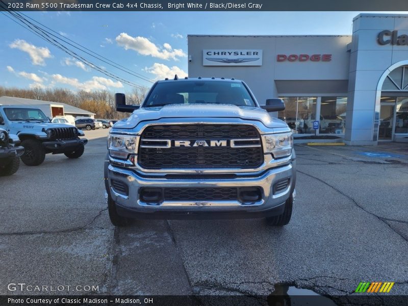 Bright White / Black/Diesel Gray 2022 Ram 5500 Tradesman Crew Cab 4x4 Chassis