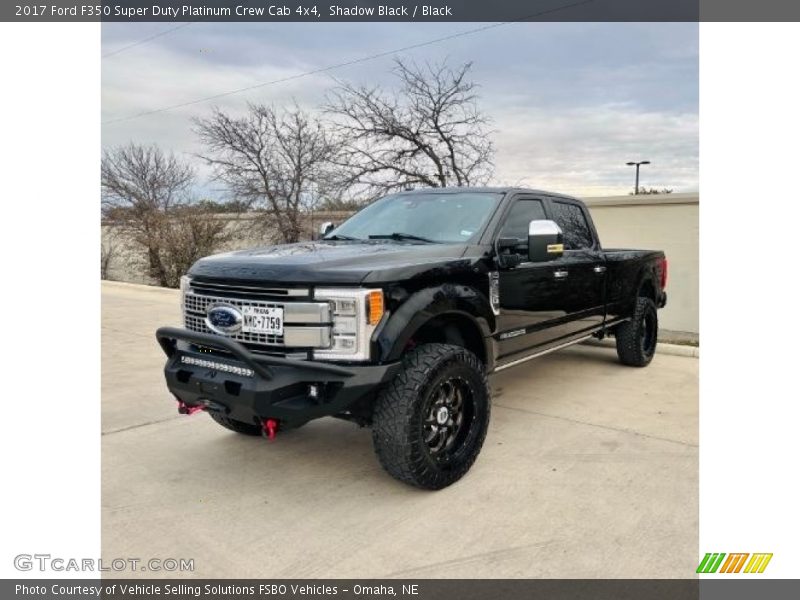 Shadow Black / Black 2017 Ford F350 Super Duty Platinum Crew Cab 4x4