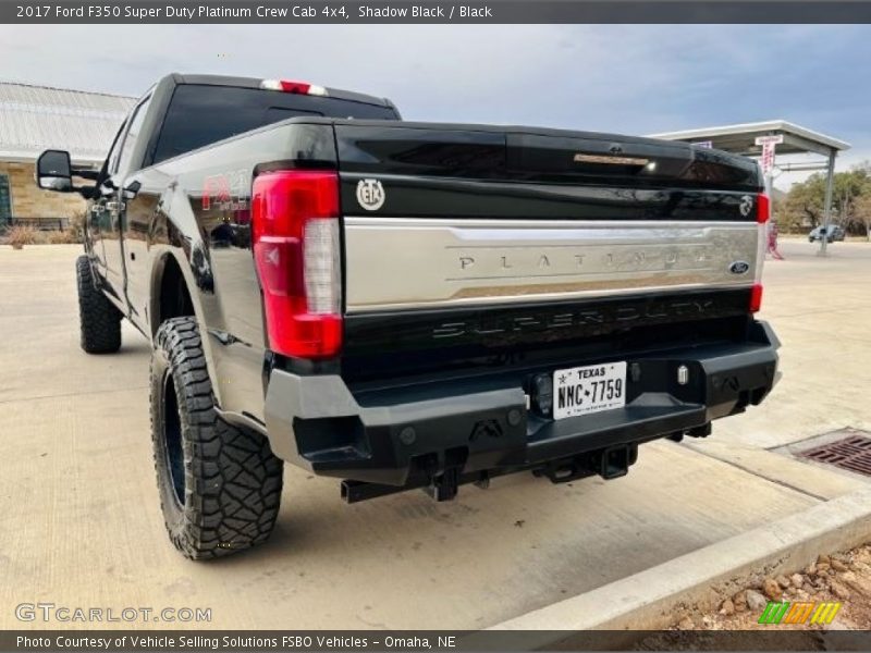 Shadow Black / Black 2017 Ford F350 Super Duty Platinum Crew Cab 4x4