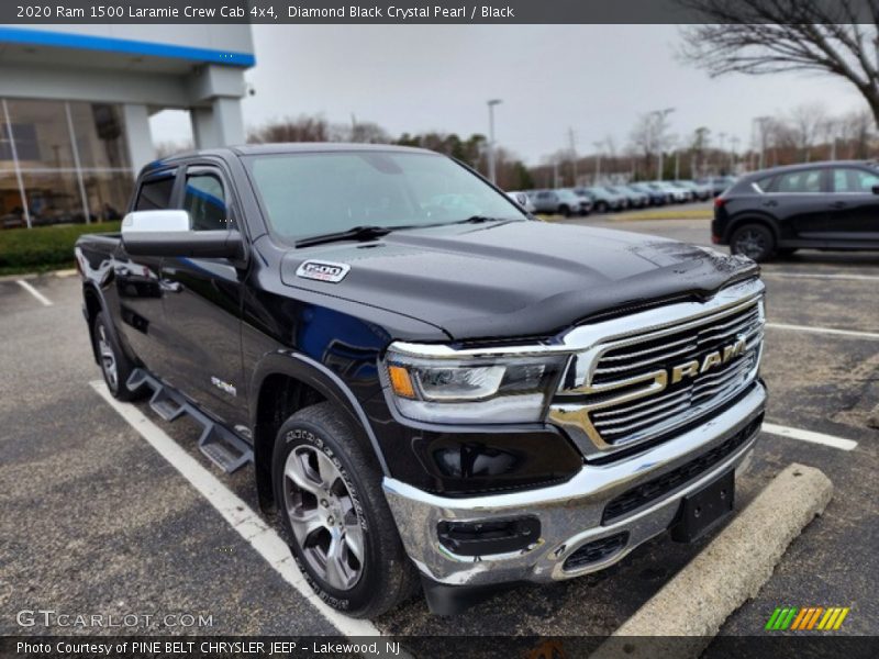 Diamond Black Crystal Pearl / Black 2020 Ram 1500 Laramie Crew Cab 4x4