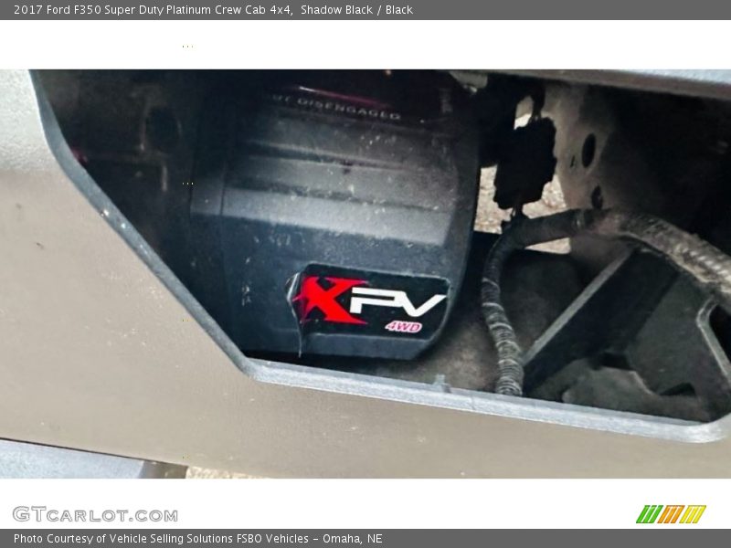Shadow Black / Black 2017 Ford F350 Super Duty Platinum Crew Cab 4x4