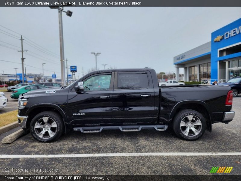 Diamond Black Crystal Pearl / Black 2020 Ram 1500 Laramie Crew Cab 4x4