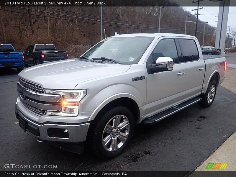 Ingot Silver / Black 2018 Ford F150 Lariat SuperCrew 4x4
