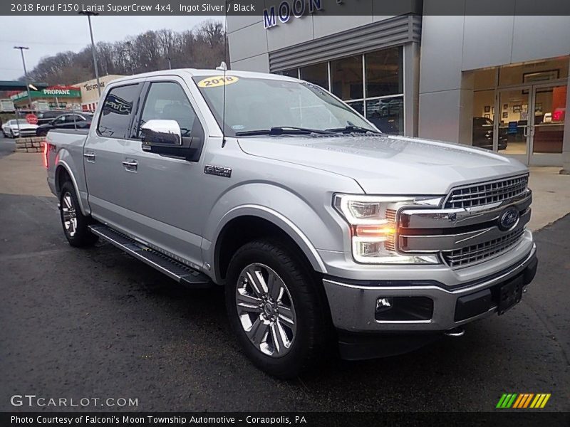 Ingot Silver / Black 2018 Ford F150 Lariat SuperCrew 4x4