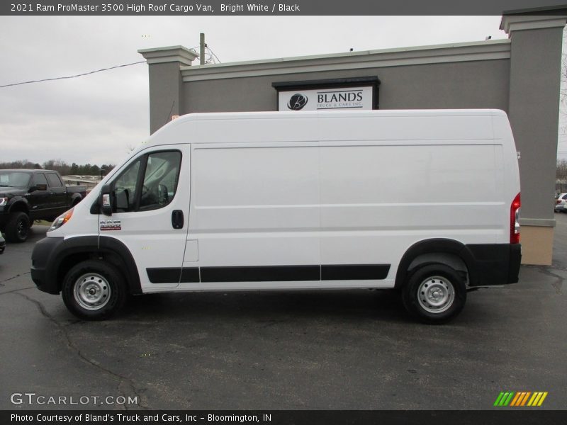 Bright White / Black 2021 Ram ProMaster 3500 High Roof Cargo Van