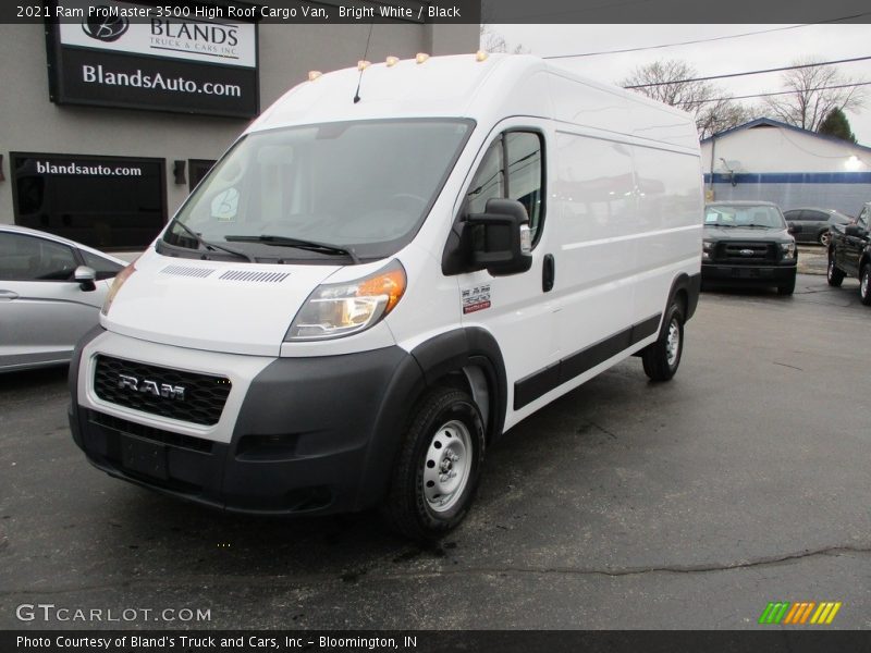 Bright White / Black 2021 Ram ProMaster 3500 High Roof Cargo Van