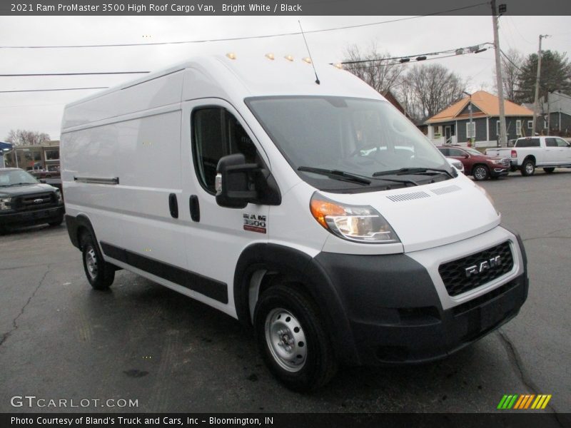 Bright White / Black 2021 Ram ProMaster 3500 High Roof Cargo Van