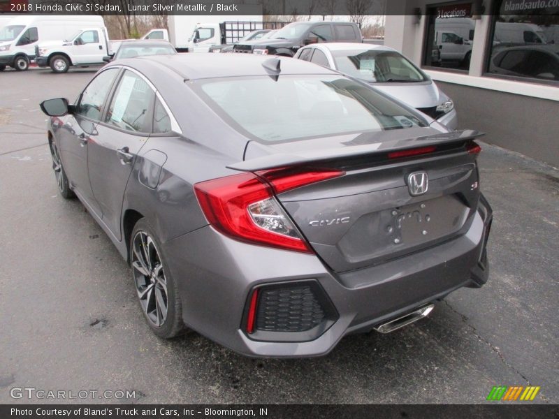 Lunar Silver Metallic / Black 2018 Honda Civic Si Sedan