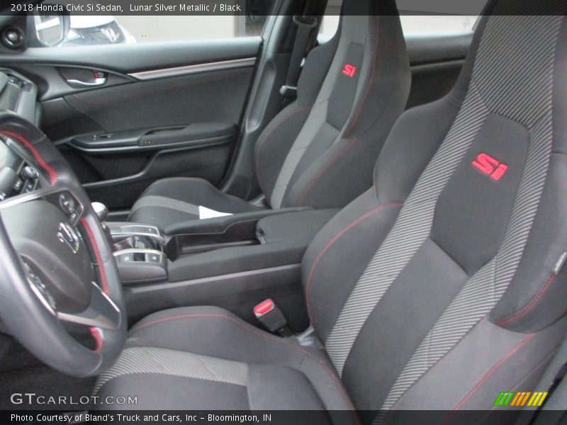 Lunar Silver Metallic / Black 2018 Honda Civic Si Sedan