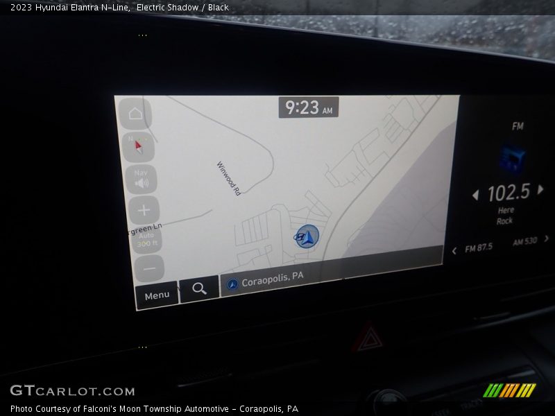 Navigation of 2023 Elantra N-Line