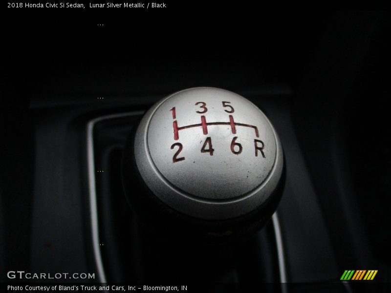 Lunar Silver Metallic / Black 2018 Honda Civic Si Sedan