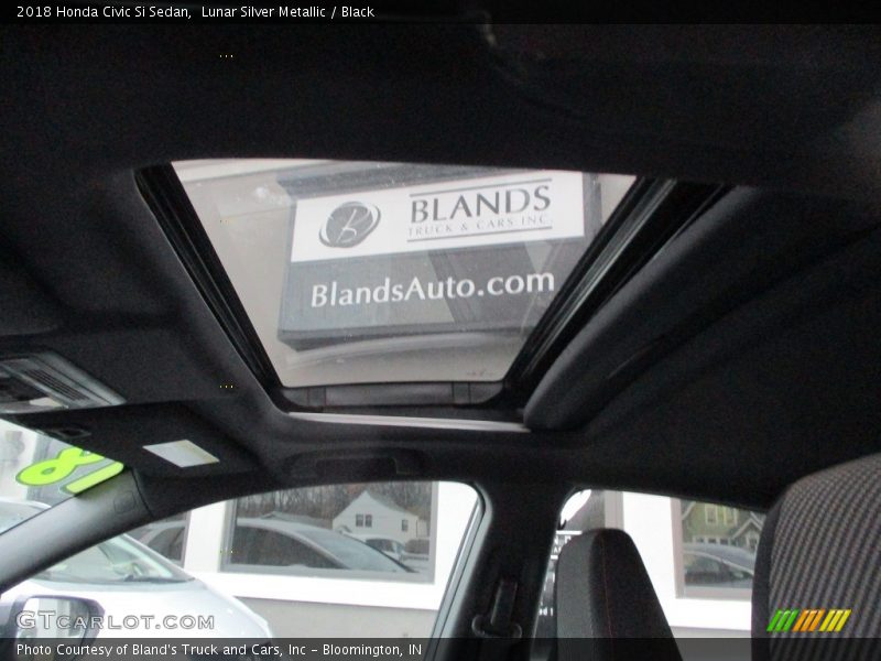 Lunar Silver Metallic / Black 2018 Honda Civic Si Sedan