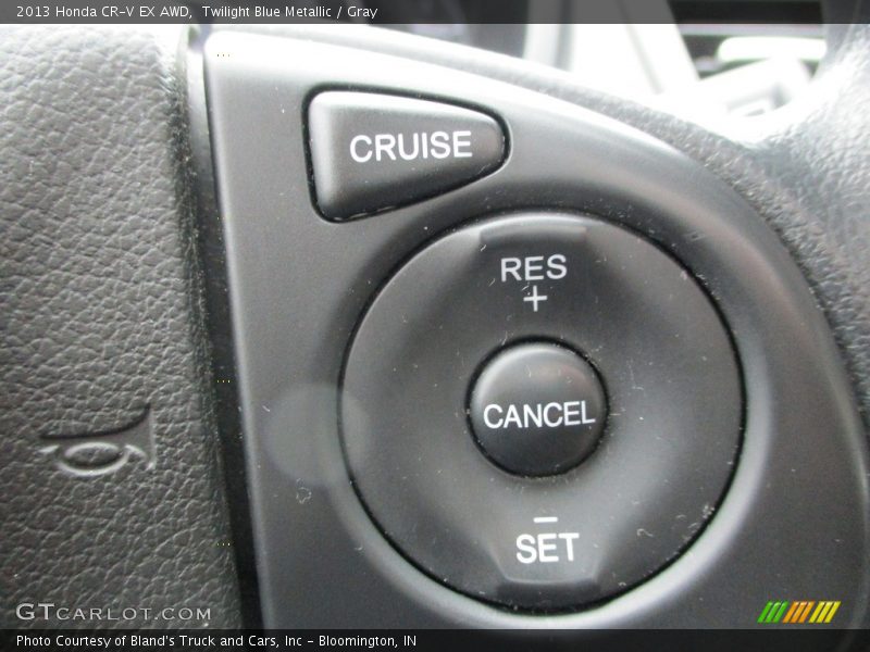 Twilight Blue Metallic / Gray 2013 Honda CR-V EX AWD