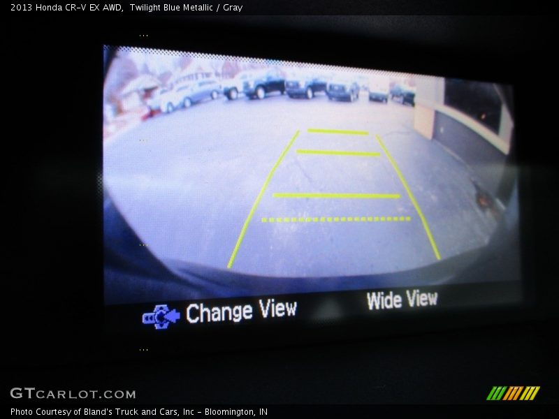 Twilight Blue Metallic / Gray 2013 Honda CR-V EX AWD