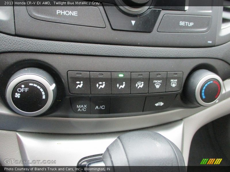Twilight Blue Metallic / Gray 2013 Honda CR-V EX AWD