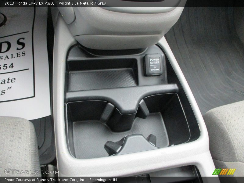Twilight Blue Metallic / Gray 2013 Honda CR-V EX AWD