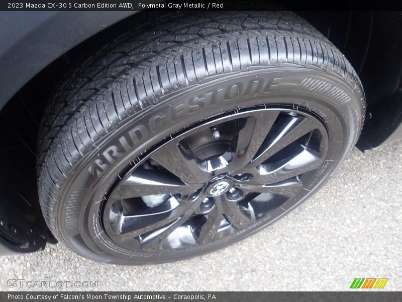 Polymetal Gray Metallic / Red 2023 Mazda CX-30 S Carbon Edition AWD