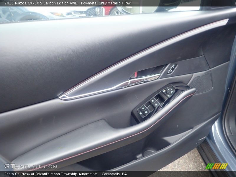 Polymetal Gray Metallic / Red 2023 Mazda CX-30 S Carbon Edition AWD