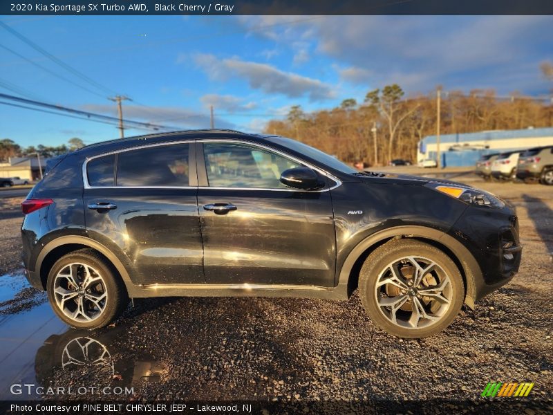 Black Cherry / Gray 2020 Kia Sportage SX Turbo AWD