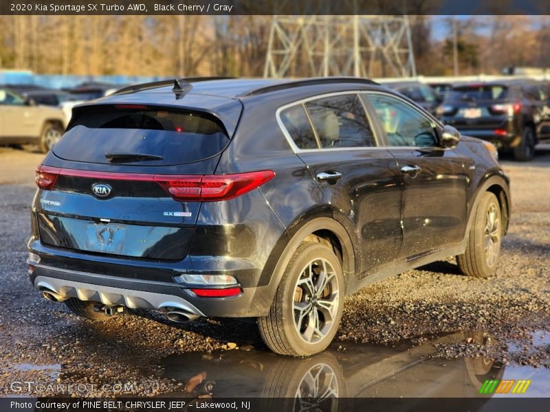 Black Cherry / Gray 2020 Kia Sportage SX Turbo AWD