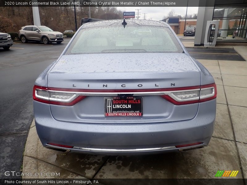 Chroma Crystal Blue Metallic / Chalet Theme/Alpine 2020 Lincoln Continental Black Label AWD