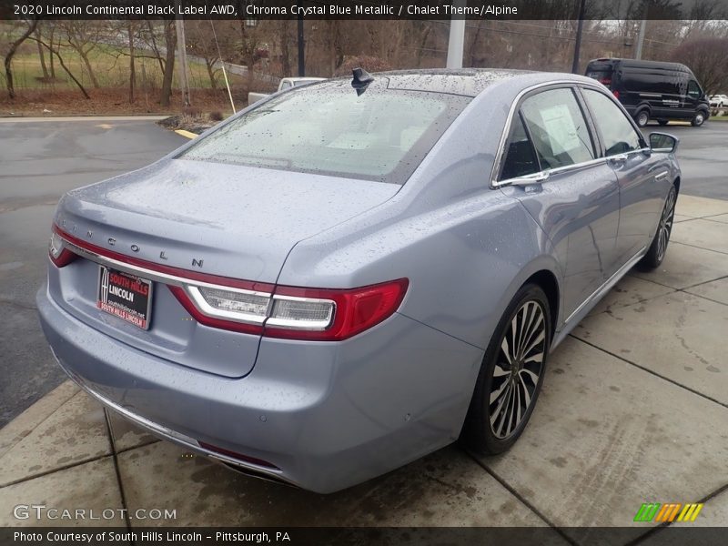 Chroma Crystal Blue Metallic / Chalet Theme/Alpine 2020 Lincoln Continental Black Label AWD