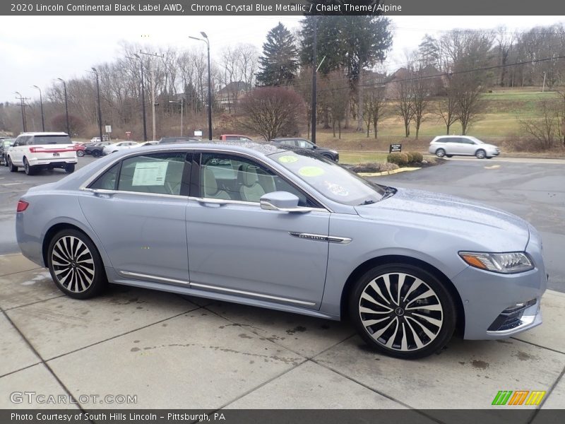  2020 Continental Black Label AWD Chroma Crystal Blue Metallic